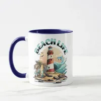 Personalized Beach Life Mug