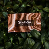 Modern Glam Chic Gold Abstract Agate Pattern Business Card