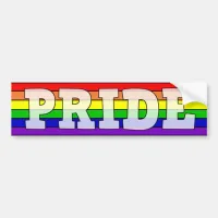 LGBTQ+ Pride Rainbow Bumper Sticker