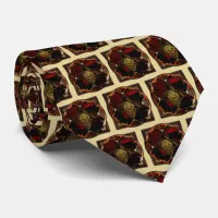 Autumn Elegance: The Floral Medallion Neck Tie