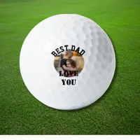 Best Dad Photo Fathers Day Personalizable  Golf Balls