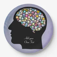 Brainy Geek Engineer Contemporary Art Paper Plates