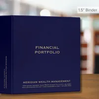 Financial Portfolio Binder | 1.5 Inch