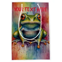 Discover the captivating beautiful frog medium gift bag