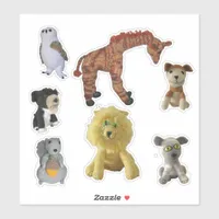 Vinyl Stickers - Animal Dolls