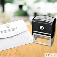 Business Logo Return Address Self-inking Stamp