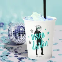 Boots 'n Bling Disco Darlin' Teal ID925  Paper Cups