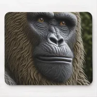 Bigfoot Face Closeup | Gorilla, Skunk Ape Mouse Pad