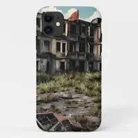 Post Apocalyptic Destruction | Abandoned Buildings iPhone 11 Case