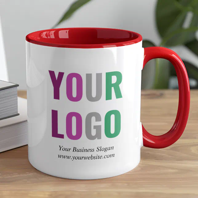 Custom Inside Color Business Logo Mug