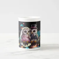 Owl Wedding Personalized  Bone China Mug