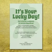 St. Patricks Day - Lucky Day Invitation