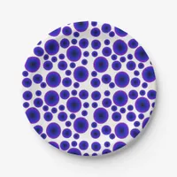 Minimalism Bright Purple Abstract Paper Plates