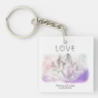 *~* "LOVE"  Crystals Events  SWAG Weddings Keychain