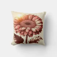 Gerbera Daisy Pillow for Garden-Inspired Comfort