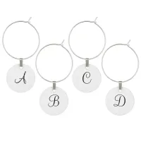 Black Monogrammed Wedding Favors