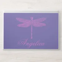 Pink and Purple Fantasy Dragonfly Personalized HP Laptop Skin