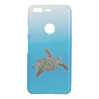 Turtle in Blue Water Uncommon Google Pixel Case