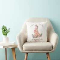 Valentine's Day To The Mom-To-Be Throw Pillow