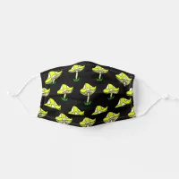 Black and Yellow Mushroom Adult Cloth Face Mask