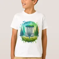 Green and Blue Disc Golf Themed T-Shirt