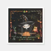 Happy Halloween Little Witch Napkins