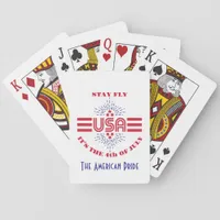 Stay fly it's the 4th of July Poker Cards