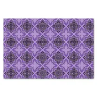 Purple Kaleidoscopic Mosaic Pattern Tissue Paper