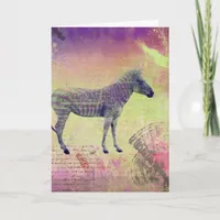 Zebra Art, Get Well Soon Card