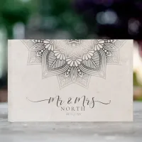 Mandala Lace Wedding Neutrals ID478 Guest Book