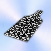 White Polka Dots on Black | Cutting Board