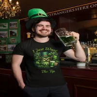 Whimsical Leprechaun Drinking A Frothy Beer T-Shirt