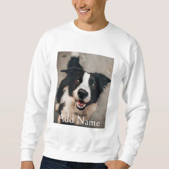 Custom Photo Dogs and Name Personalized Men Sweatshirt