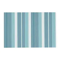 Teal Pinstripe Christmas Pattern#28 ID1009 Placemat