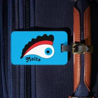 Malta Double-Sided Fishing Boat Lucky Eye Luggage Tag