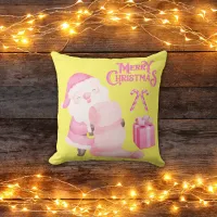 Cute Christmas in Pink | Outdoor Pillow