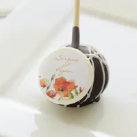 Summer Golden Poppy Wedding Cake Pops