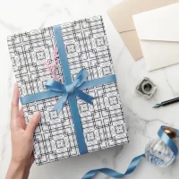 Monochrome Square pattern  Wrapping Paper