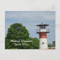 Tenney Park in Madison Wisconsin Lighthouse Postcard