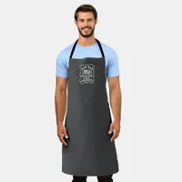 World's Best Dad Number One Father Gray Apron