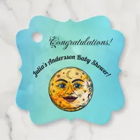 Over the Moon Baby Shower Celebration Favor Tags