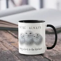 Dreamy Wisdom of Snowy Owls Family Mug