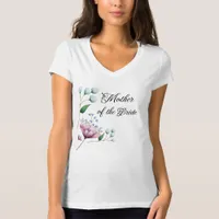 Elegant Floral Wedding Soft Botanical Romance T-Shirt