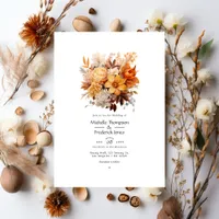 Nutshell Floral Wedding Invitation