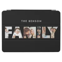 Family Photos Collage Black iPad Air Cover