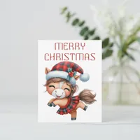 Dancing Horse Foal - Christmas Card