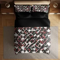 Geometric Harmony Duvet