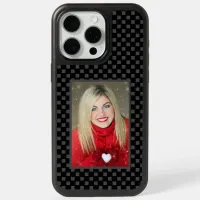 Your Photo Family Gray & Black Checkerboard iPhone 15 Pro Max Case