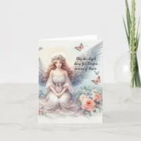 Angel Healing Sympathy Grief Bereavement Thank You Card