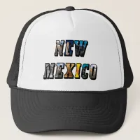 New Mexico, USA Text Trucker Hat